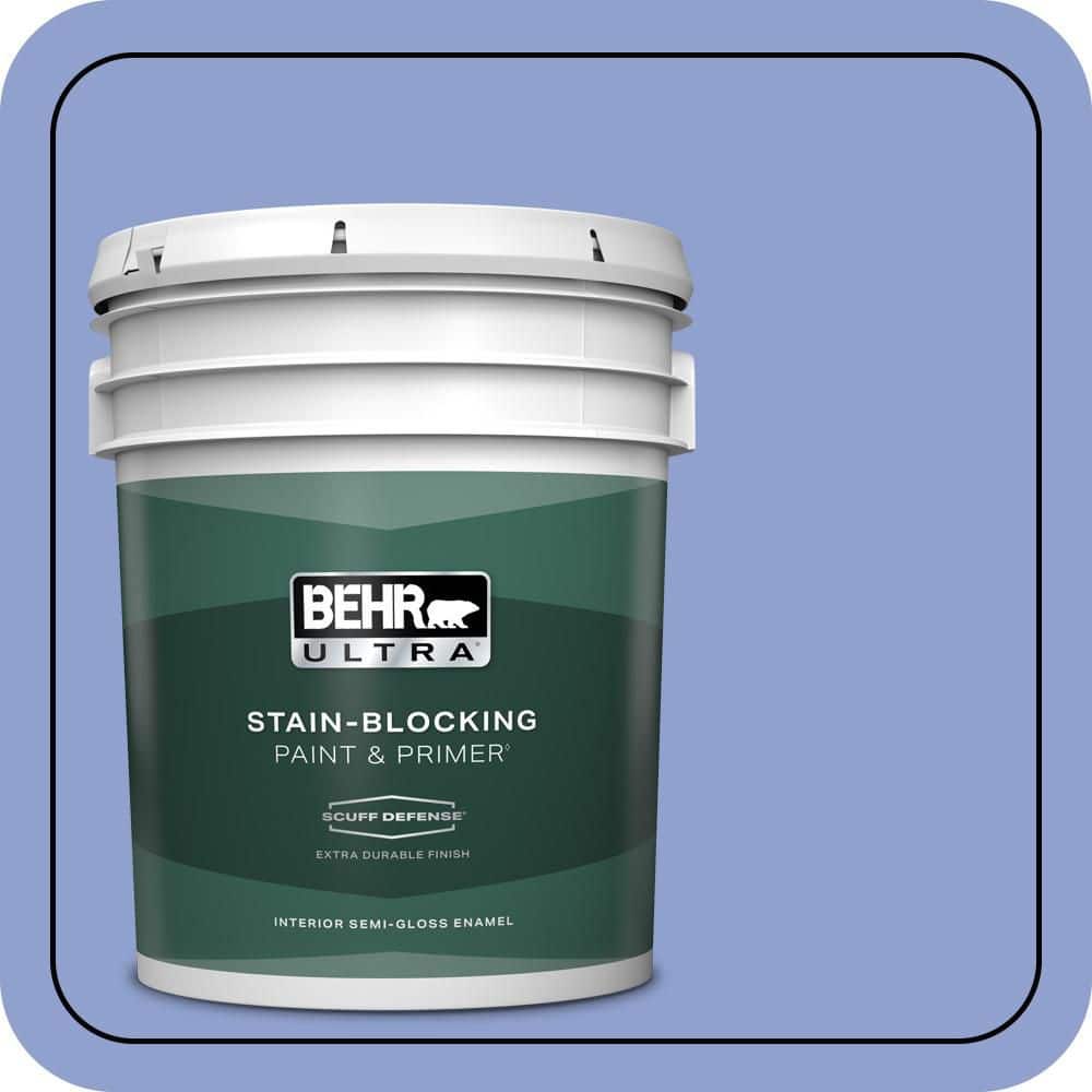 BEHR ULTRA 5 gal. #600B-4 Pageant Song Extra Durable Semi-Gloss Enamel Interior Paint & Primer