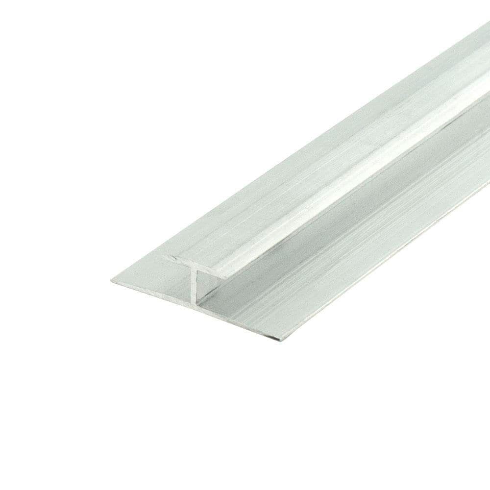 Outwater 3-PACK 0.370 in. D x 1.25 in. W x 48 in. L Unfinished Mill Aluminum H Channel Moulding Fits 1/4 in. to 9/32 in. Boards (1)