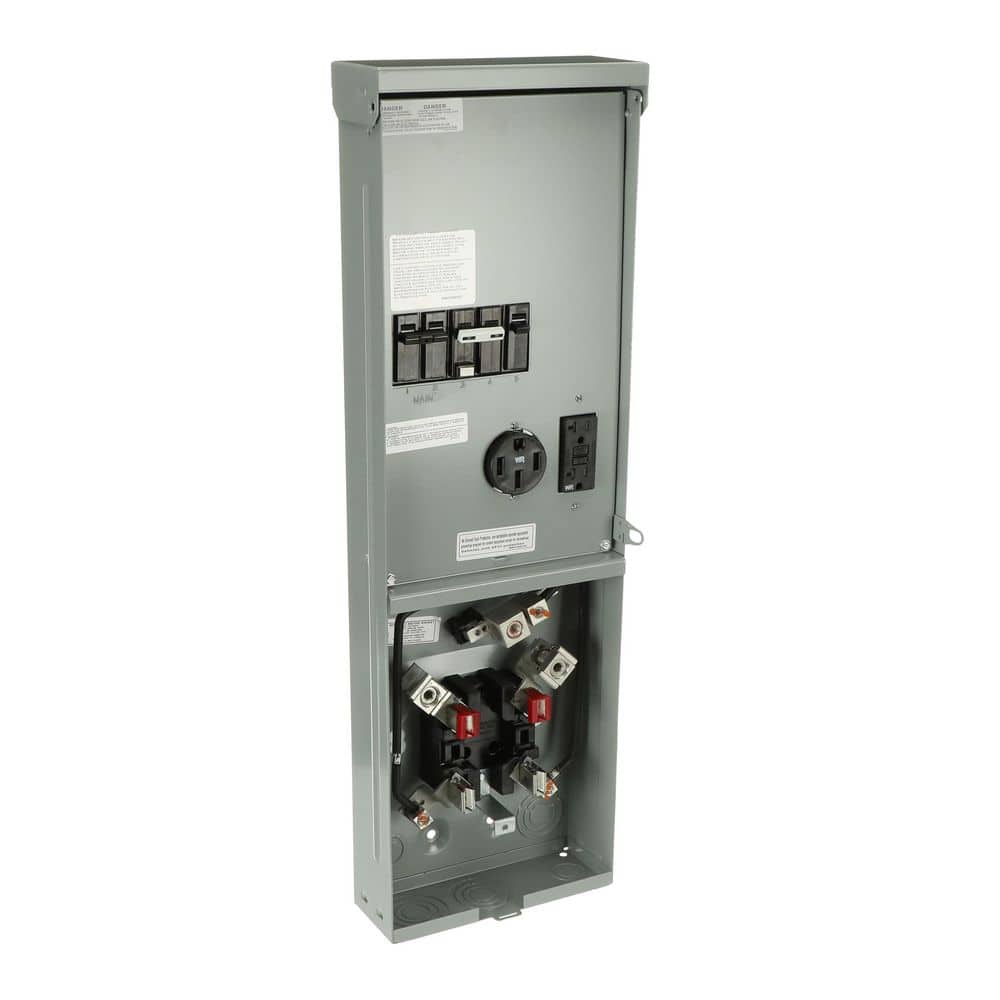 Midwest Electric Products 70 Amp 3-Space 6-Circuit Main Breaker Underground Ring Type Metered Temporary Power Panel (M155MBC033U) (3)