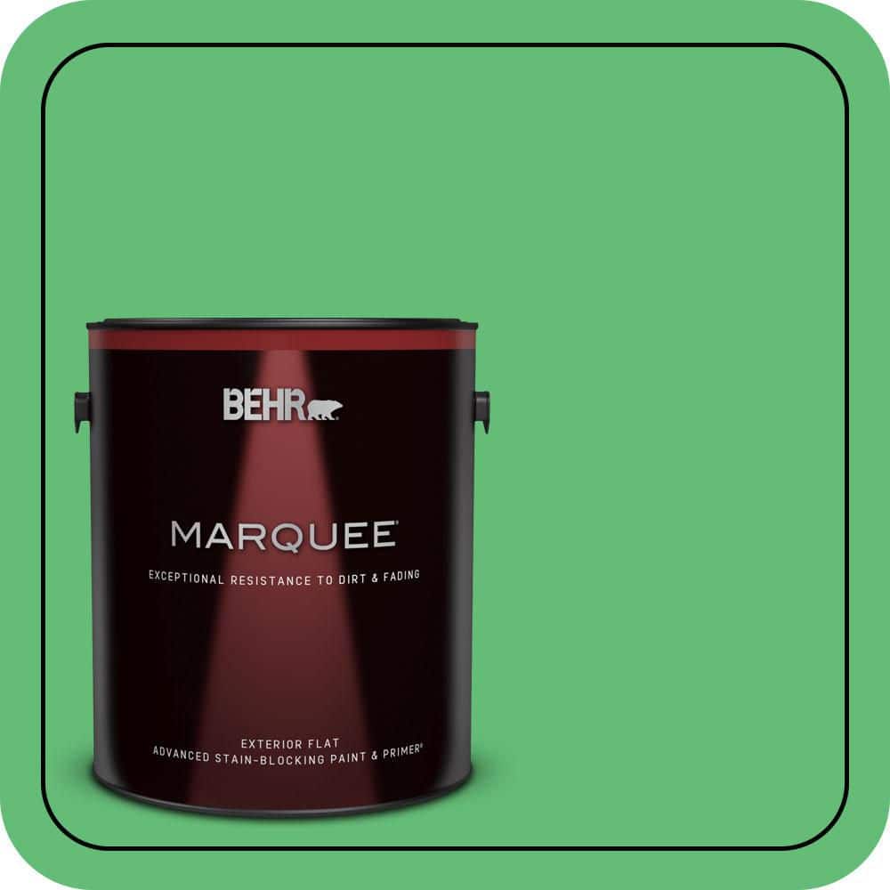 BEHR MARQUEE 1 gal. #450B-5 Lady Luck Flat Exterior Paint & Primer
