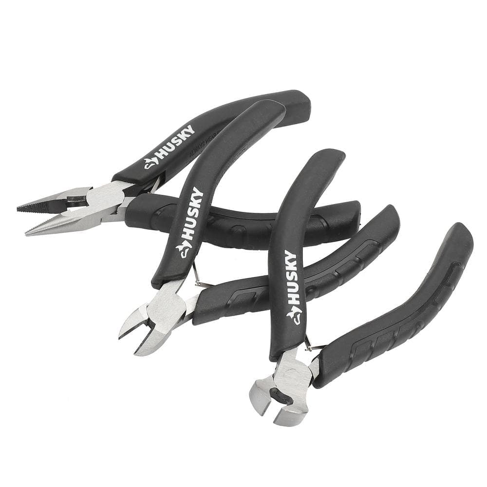 Husky Mini Pliers Set (3-Piece)