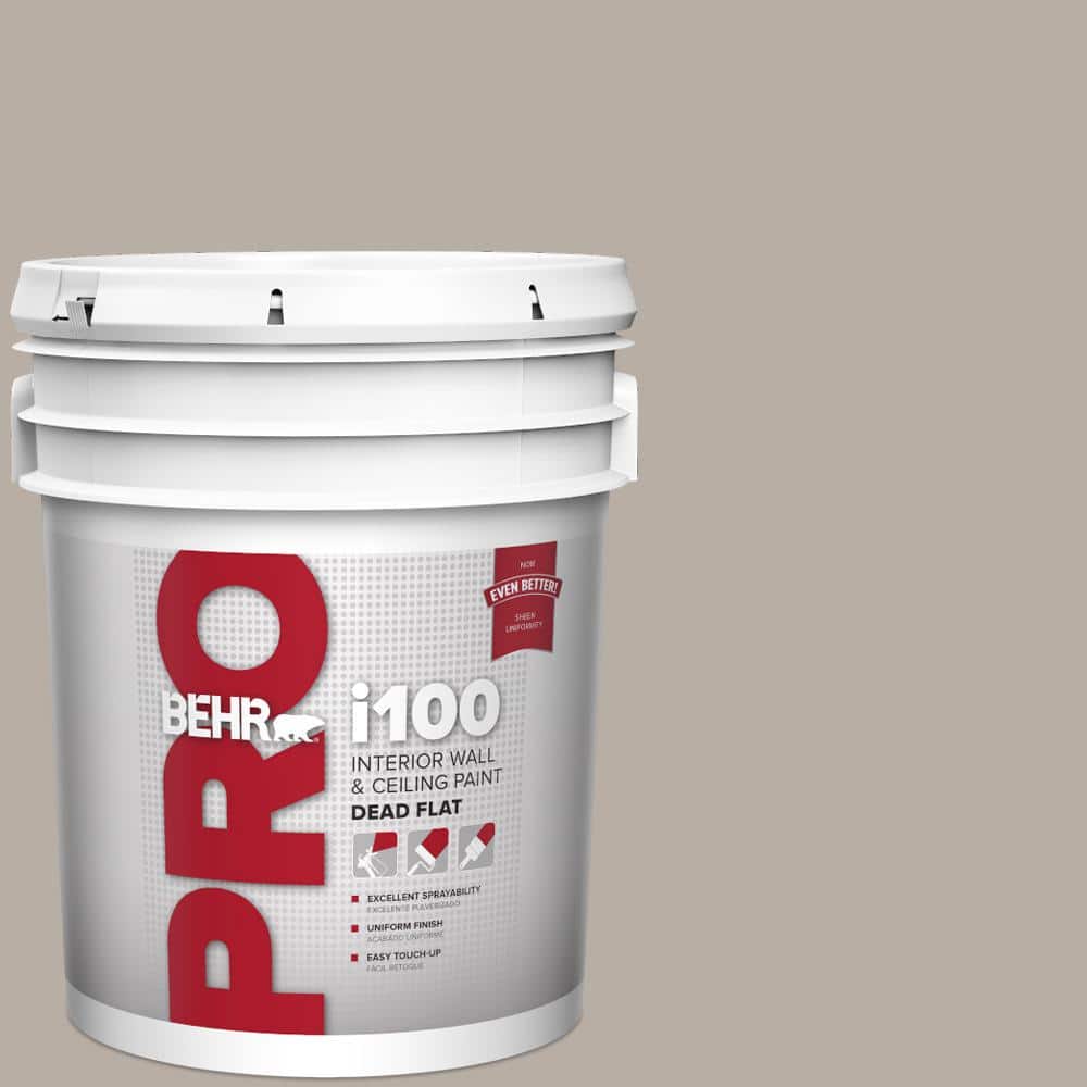 BEHR PRO 5 gal. #T18-08 Off The Grid Dead Flat Interior Paint
