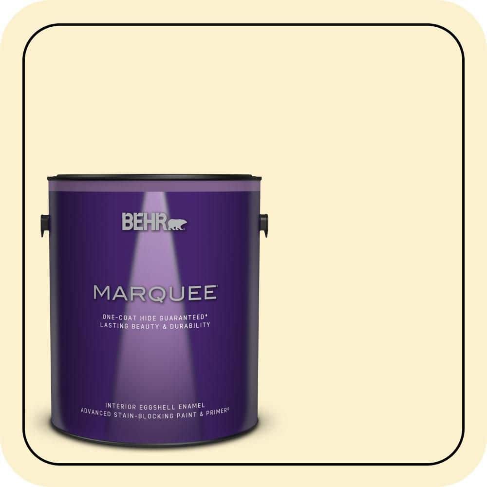 BEHR MARQUEE 1 gal. #P280-1 Summer Bliss Eggshell Enamel Interior Paint & Primer