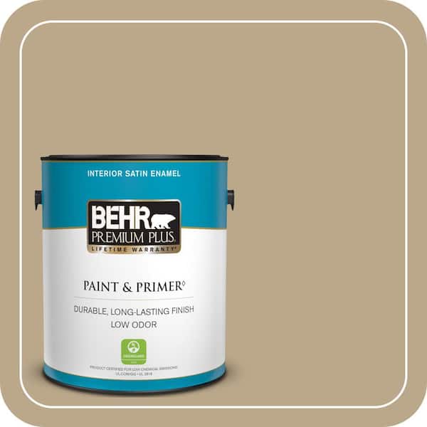 BEHR PREMIUM PLUS Home Decorators Collection #HDC-NT-16 Natural Chamois Enamel Low Odor & Primer (2)