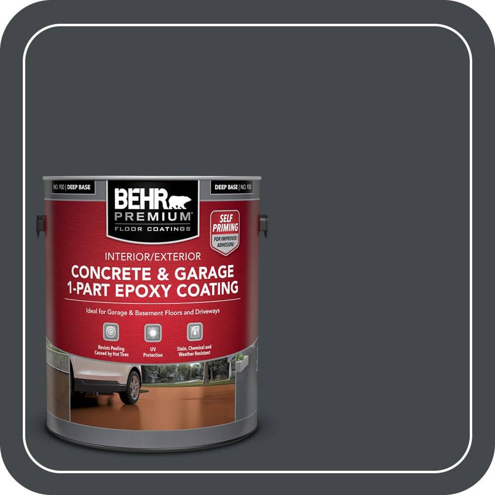 BEHR PREMIUM #PPU24-23 Self-Priming 1-Part Epoxy Satin Interior/Exterior Concrete and Garage Floor Paint (1)