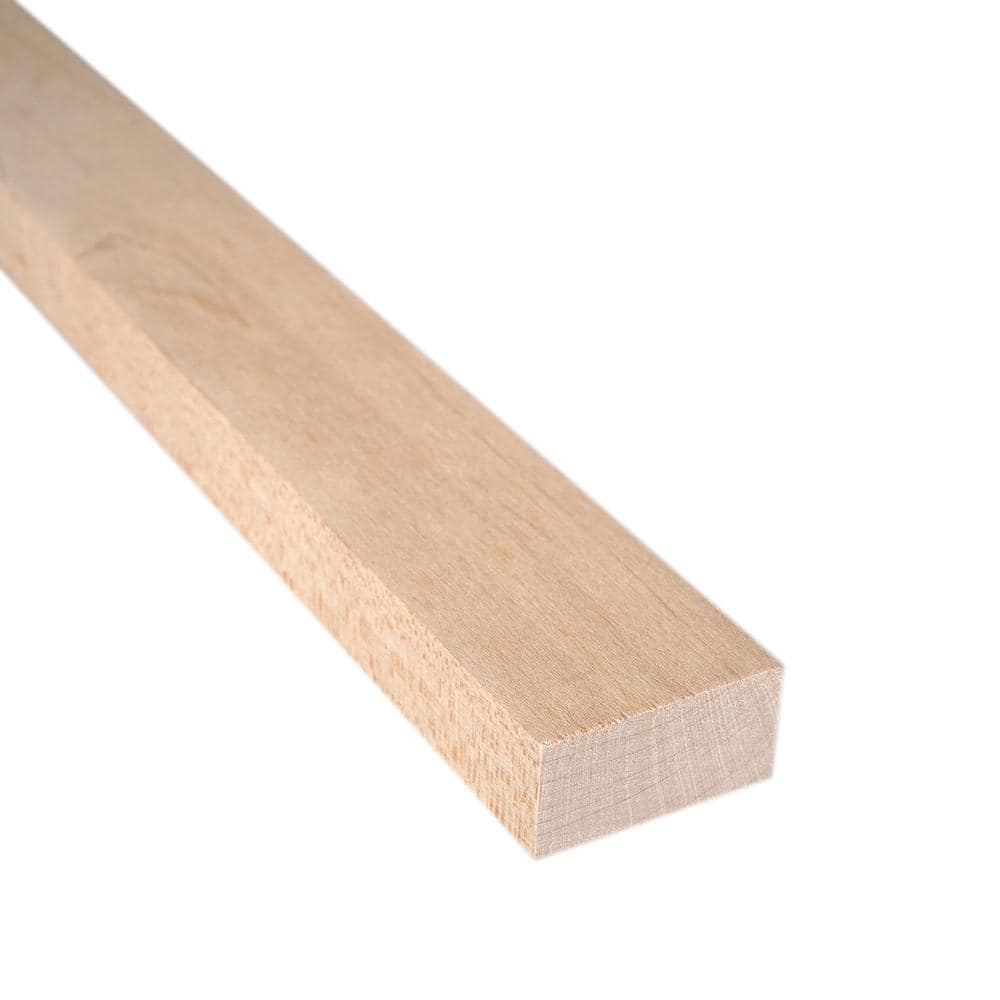 Weaber 1 in. x 2 in. x Random Length S4S Maple Board Actual: 0.75 in. x 1.5 in. x R/L (1)
