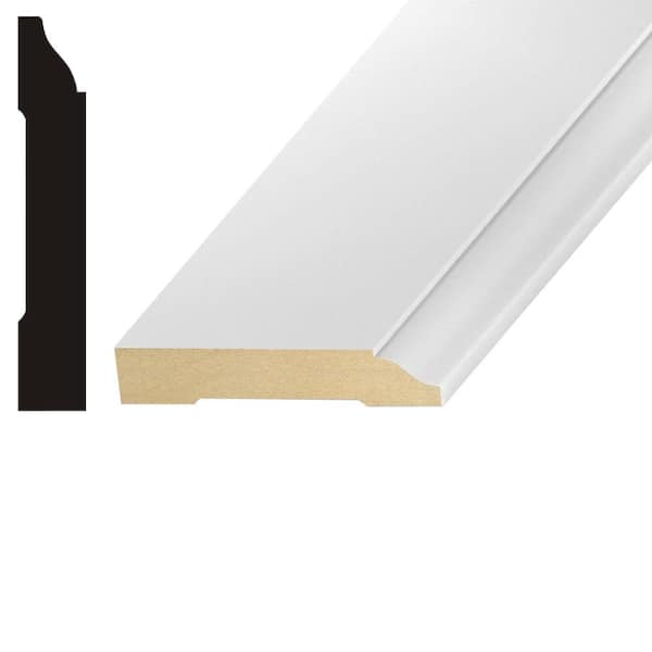 Kelleher LWM623 9/16 in. x 3-1/4 in. MDF Baseboard Molding (2)