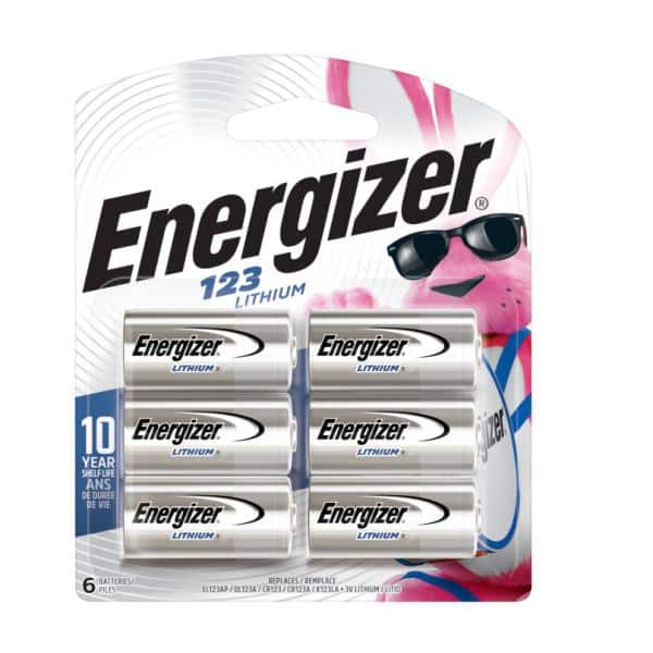 Energizer 3-Volt 123 Lithium Battery (6-Pack)