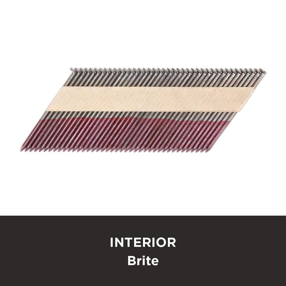 PRO-FIT 2-3/8 in. x 0.113 30-Degree Bright Finish Ring Shank Paper Tape Framing Nails (5000 -Per Box) (3)