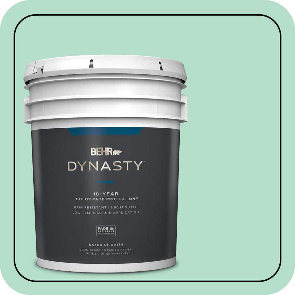 BEHR DYNASTY 5 gal. #MQ4-18 Free Spirit Satin Enamel Exterior Stain-Blocking Paint & Primer