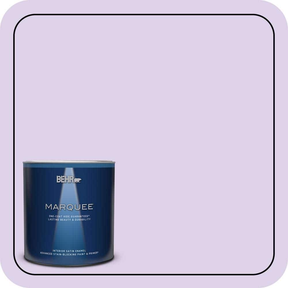 BEHR MARQUEE 1 qt. #P570-1 Teary Eyed Satin Enamel Interior Paint & Primer