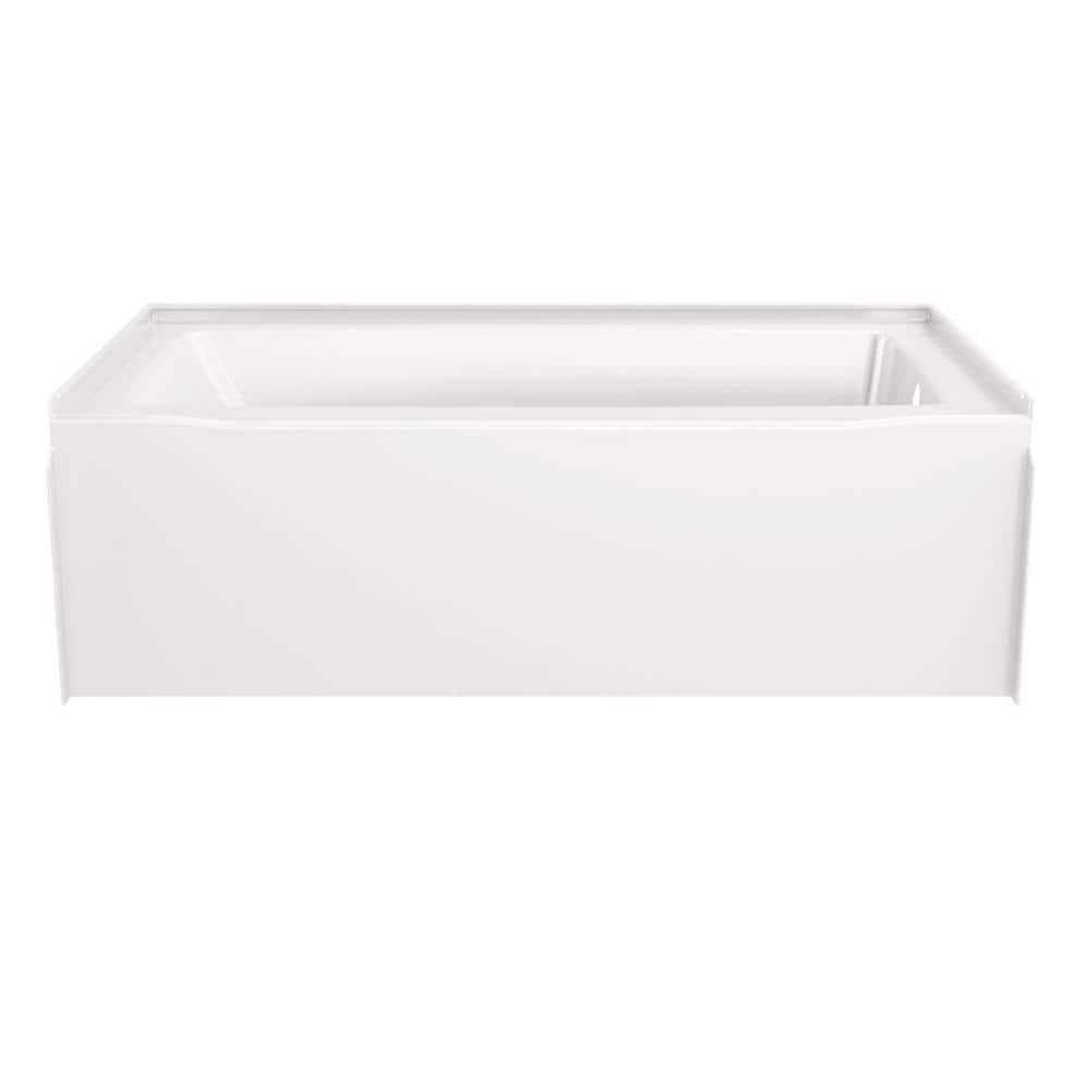 Delta Classic 500 60 in. x 32 in. Alcove Deep Soaking Bathtub with Right Drain in High Gloss White (2)