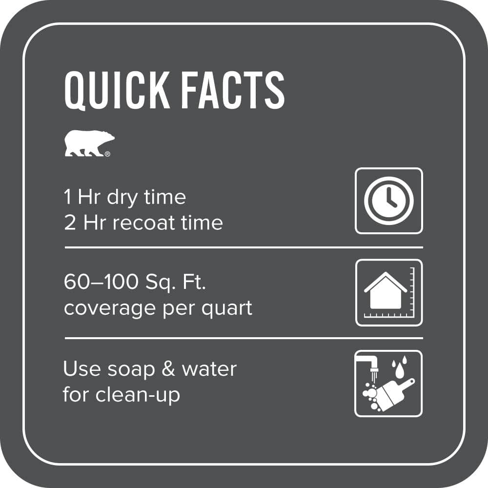 BEHR PREMIUM PLUS #PPU18-01 Cracked Pepper Enamel & Primer (4)
