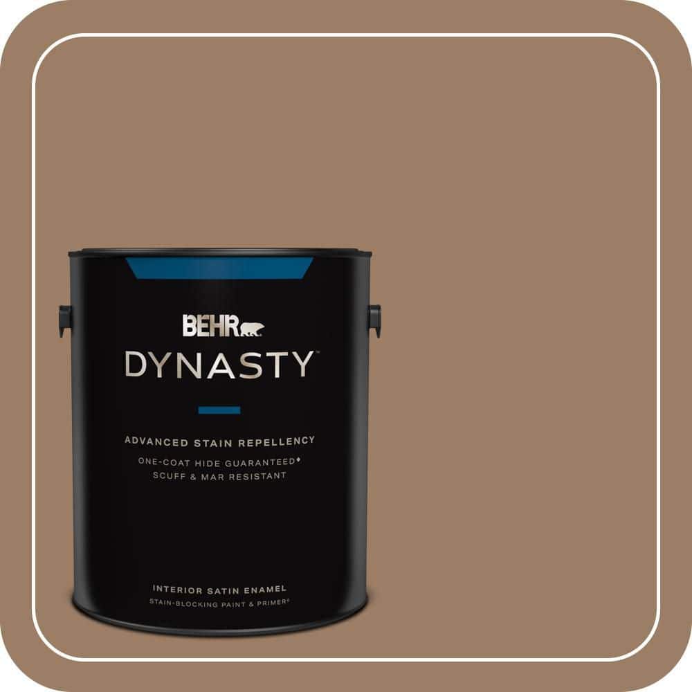 BEHR DYNASTY 1 gal. #MQ2-19 Home Sweet Home One-Coat Hide Satin Enamel Interior Stain-Blocking Paint & Primer