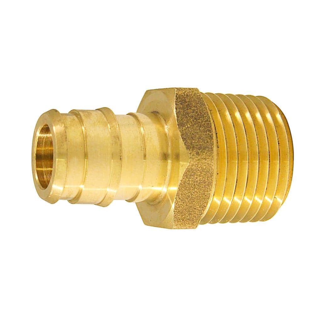 Apollo 1/2 in. Brass PEX-A Barb x 1/2 in. MNPT Male Adapter (1)