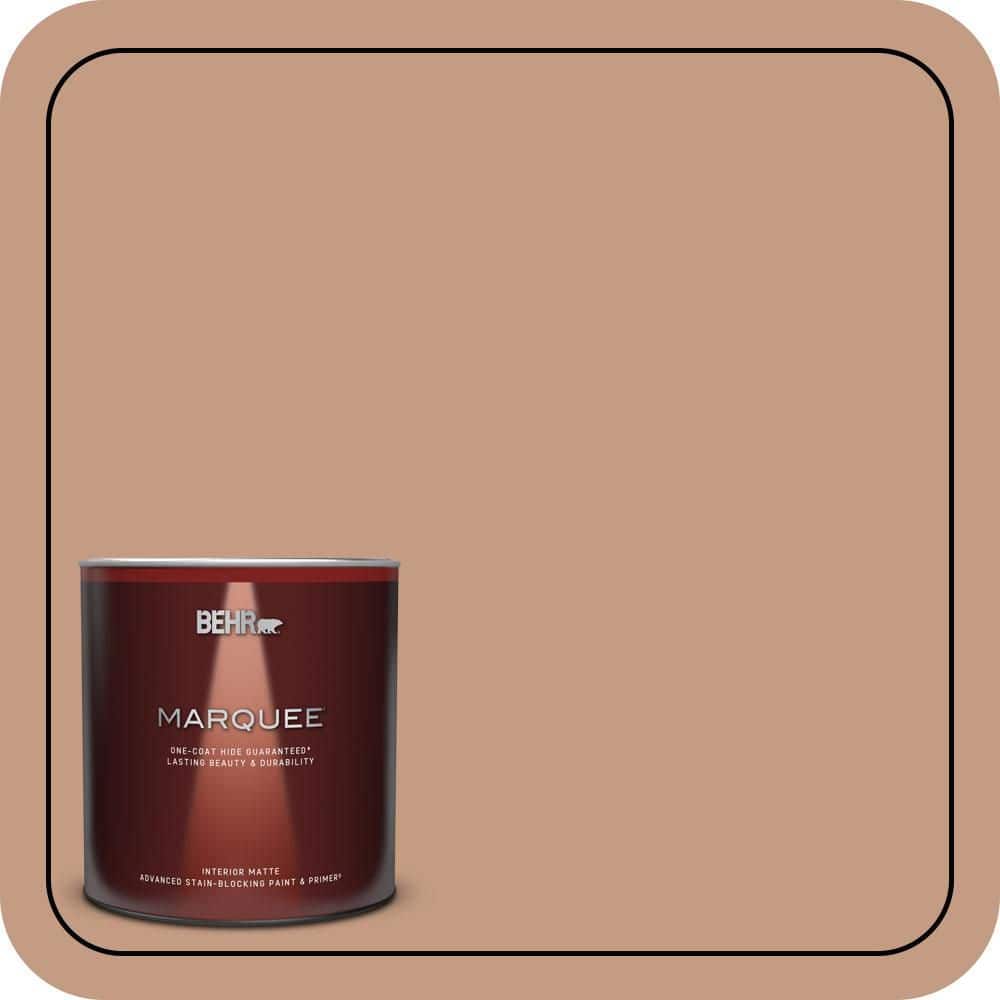 BEHR MARQUEE 1 qt. #S210-4 Canyon Dusk One-Coat Hide Matte Interior Paint & Primer