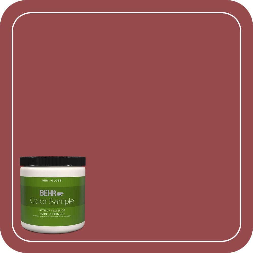 BEHR PREMIUM PLUS #M140-6 Circus Red Enamel Low Odor & Primer (1)