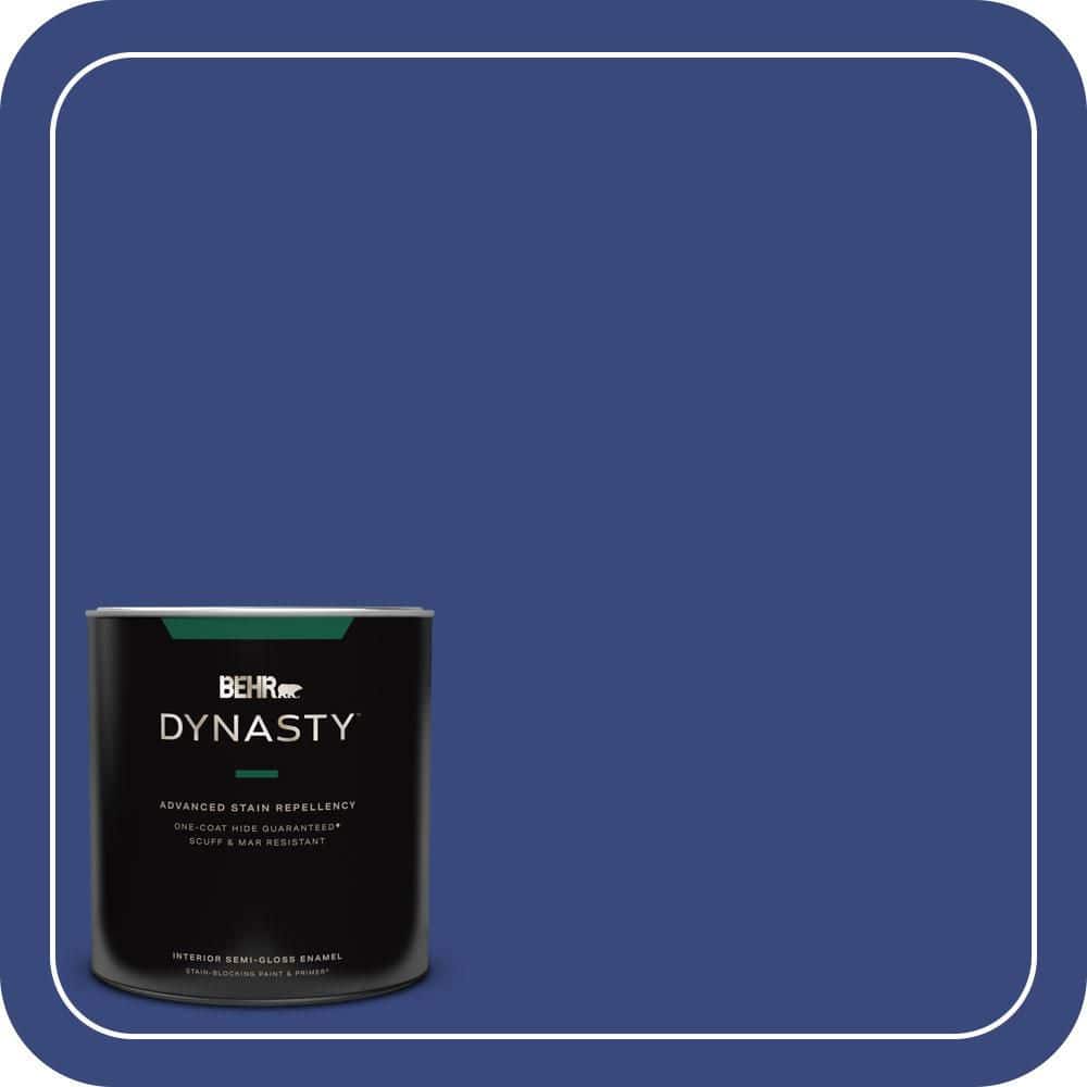 BEHR DYNASTY 1 qt. #MQ5-49 Expressionism One-Coat Hide Semi-Gloss Enamel Interior Stain-Blocking Paint and Primer