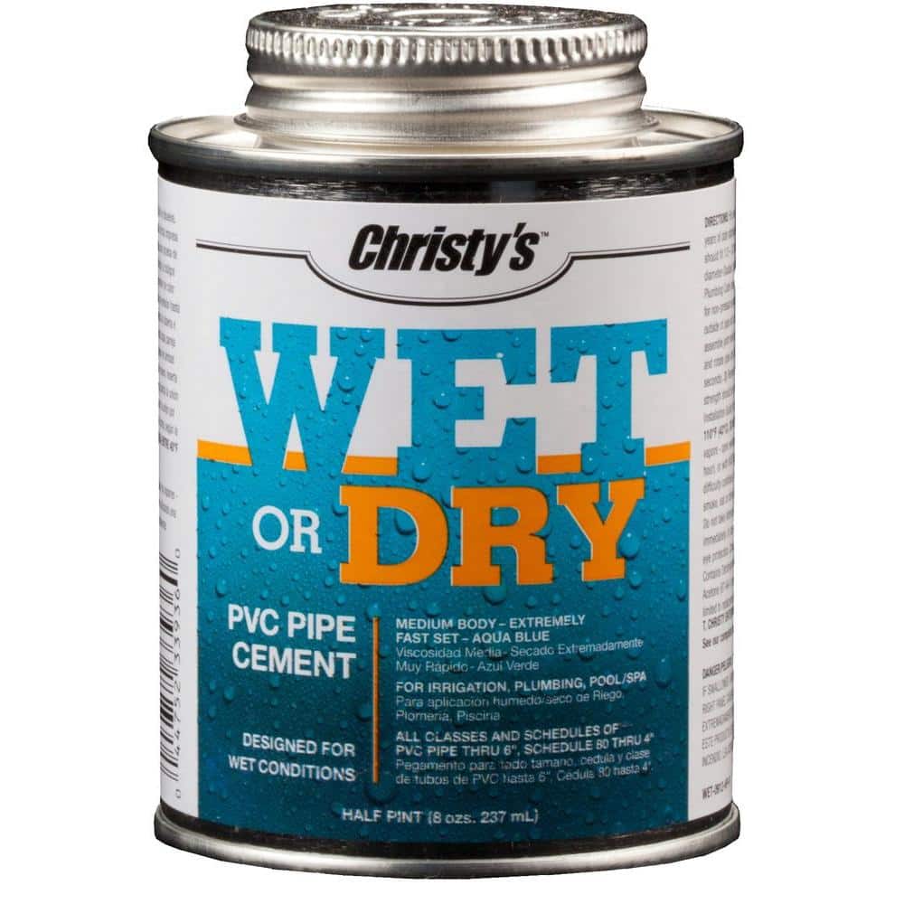 Christy's 8 oz. Wet or Dry PVC Pipe Cement