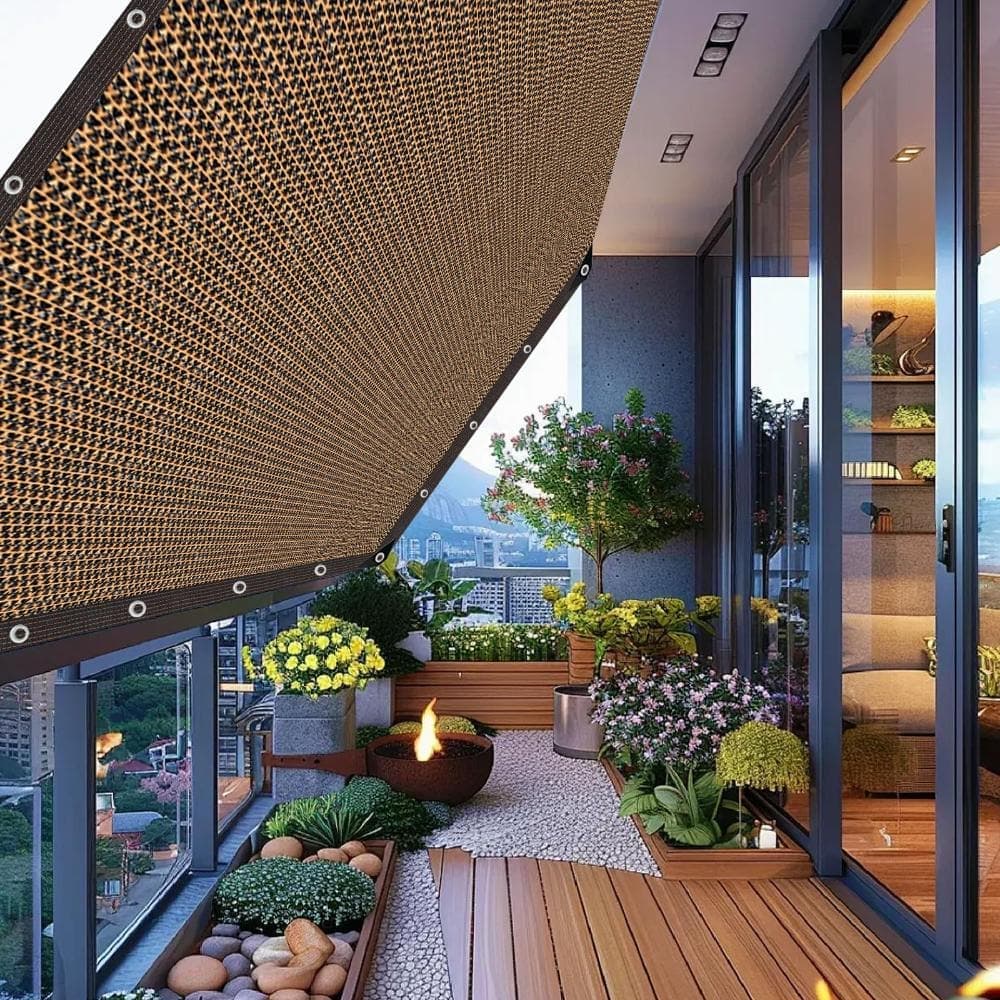 Unbranded 10x14FT Shade Cloth 80% Sunblock HDPE Sun Shade Net with Metal Grommets (3)