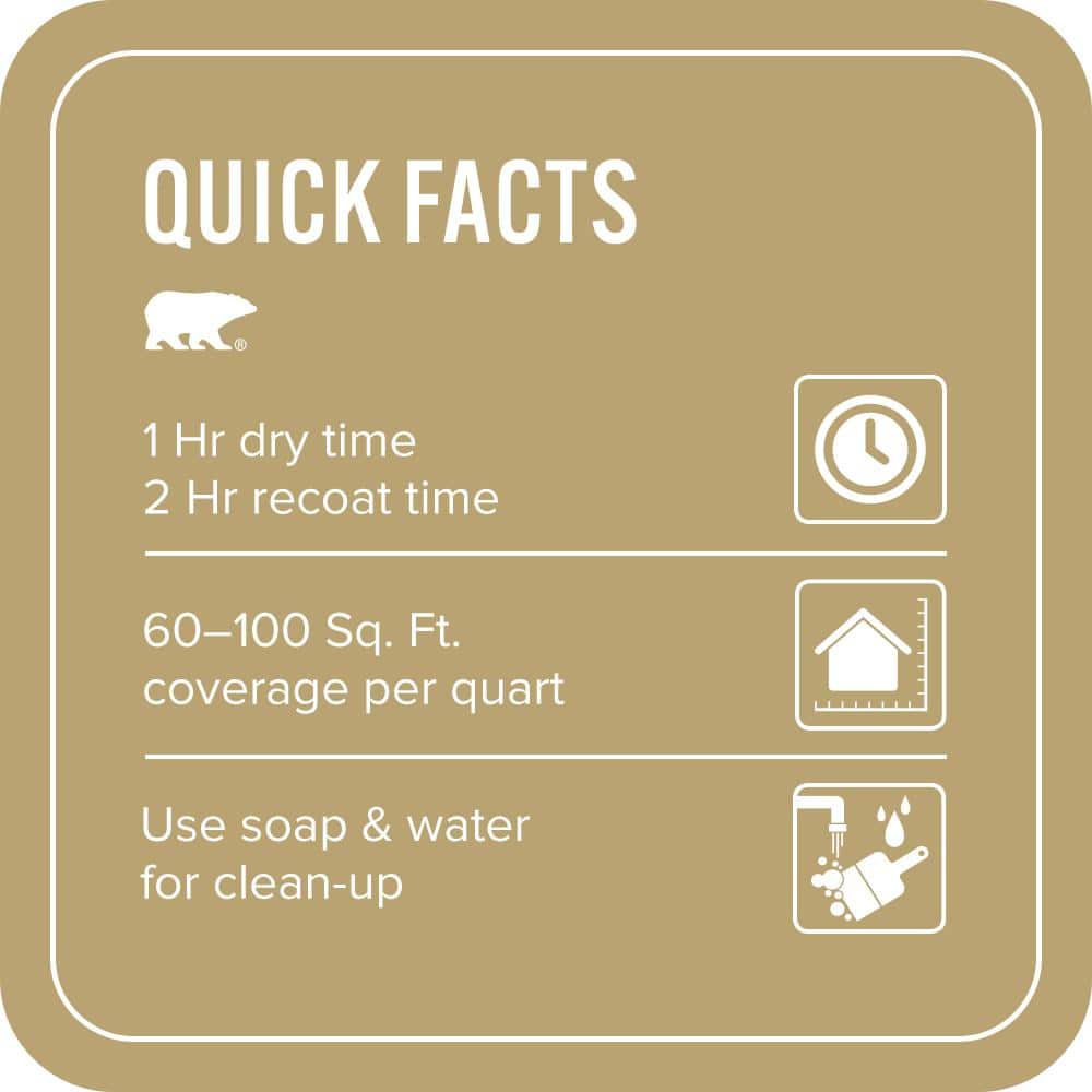 BEHR PREMIUM PLUS 1 qt. Home Decorators #HDC-AC-16 Cumin Flat EcoMix Plant-Based Interior Paint & Primer (3)