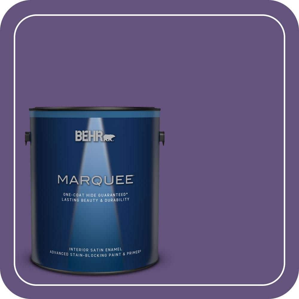 BEHR MARQUEE 1 gal. #S-G-650 Berry Syrup Satin Enamel Interior Paint & Primer