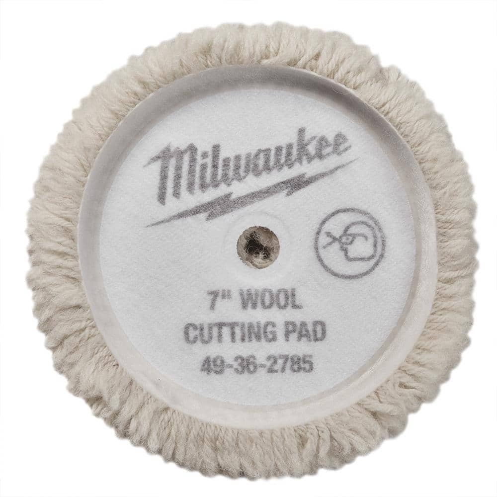 Milwaukee 7 in. Wool Cutting Pad (3)