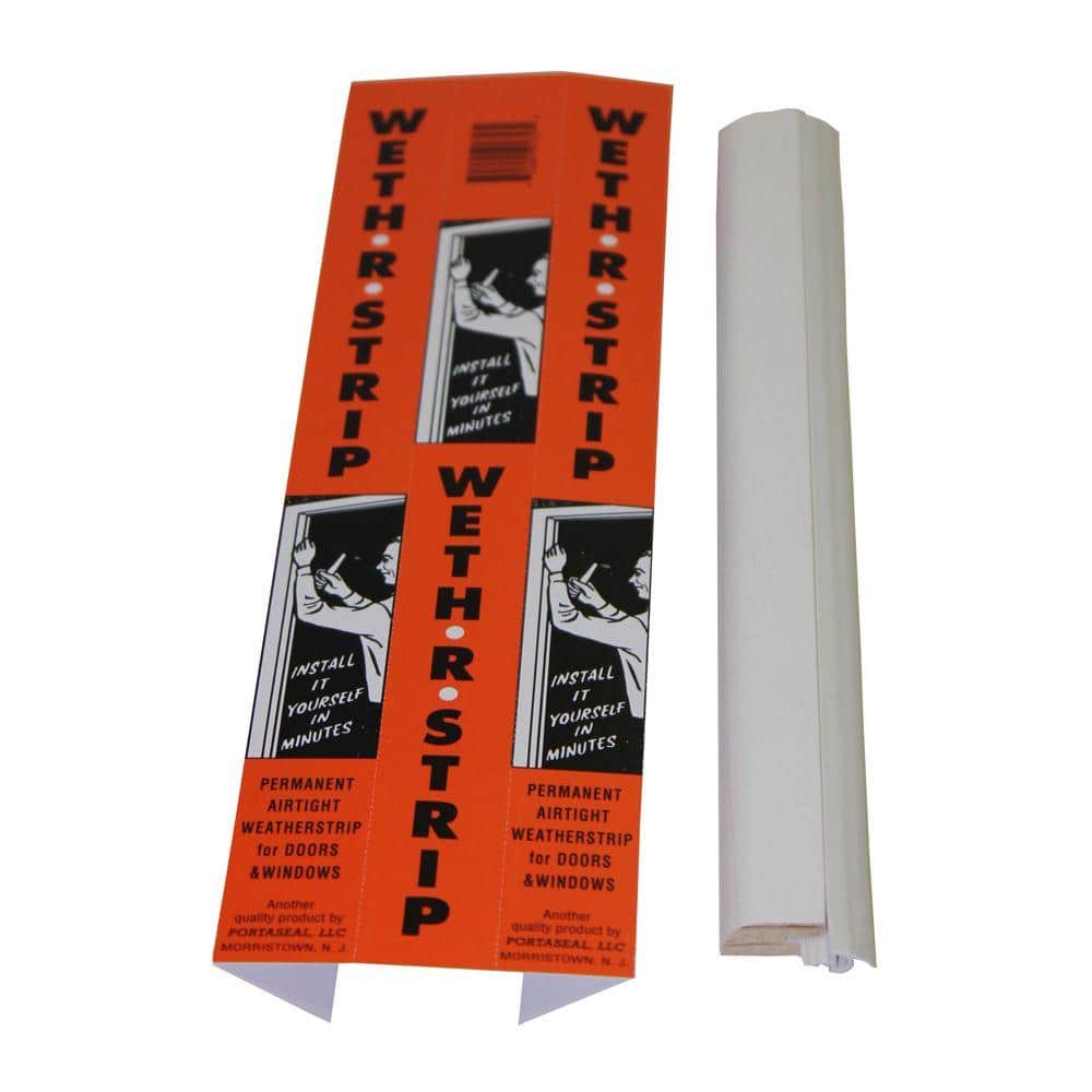 PortaSeal Weth-R-Strip 1 in. x 84 in. Vinyl and Pine Moulding Weather Strip