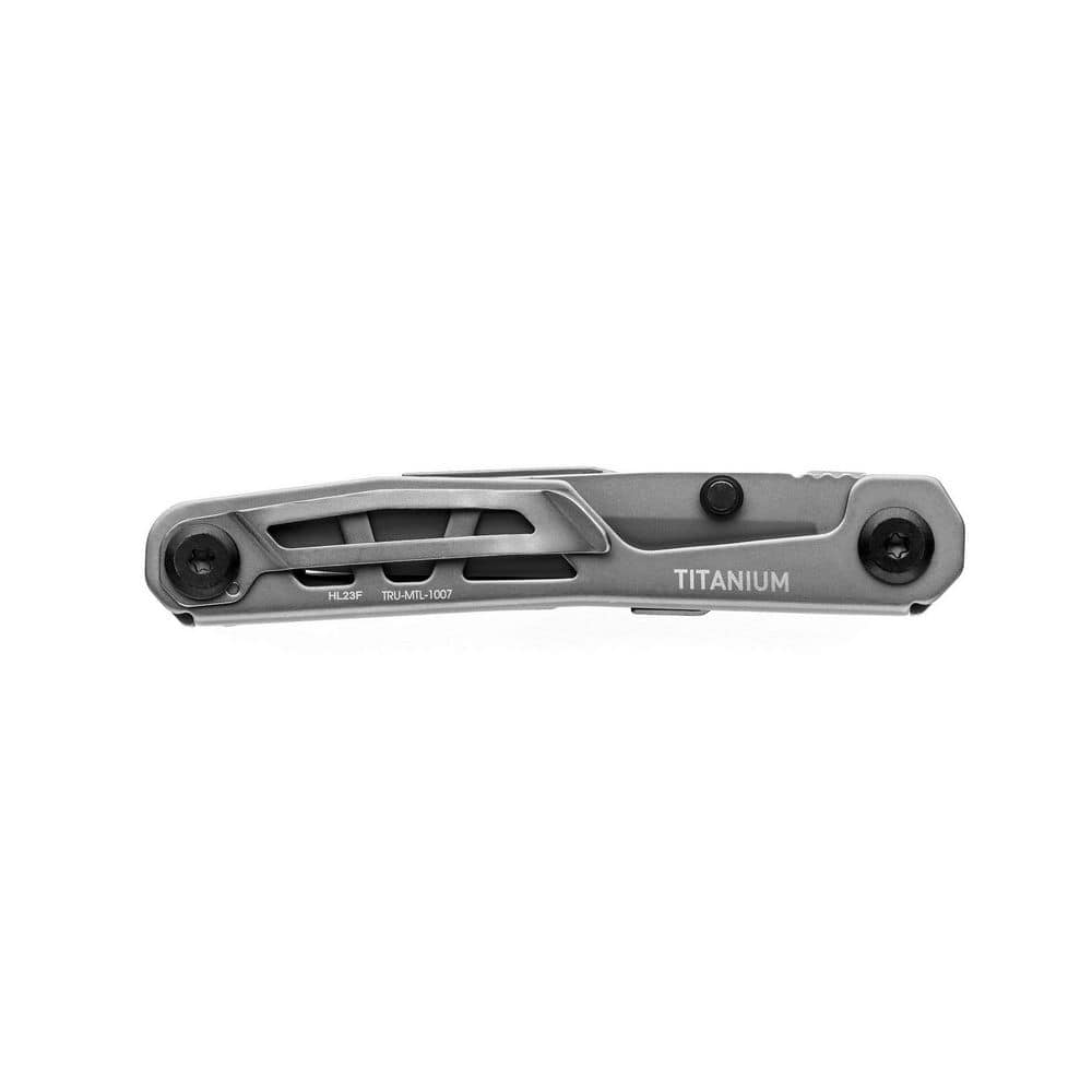 TRUE 5-IN-1 2.75in KNIFE AND BLOCK MULTI-TOOL WITH TITANIUM FINISH (2)