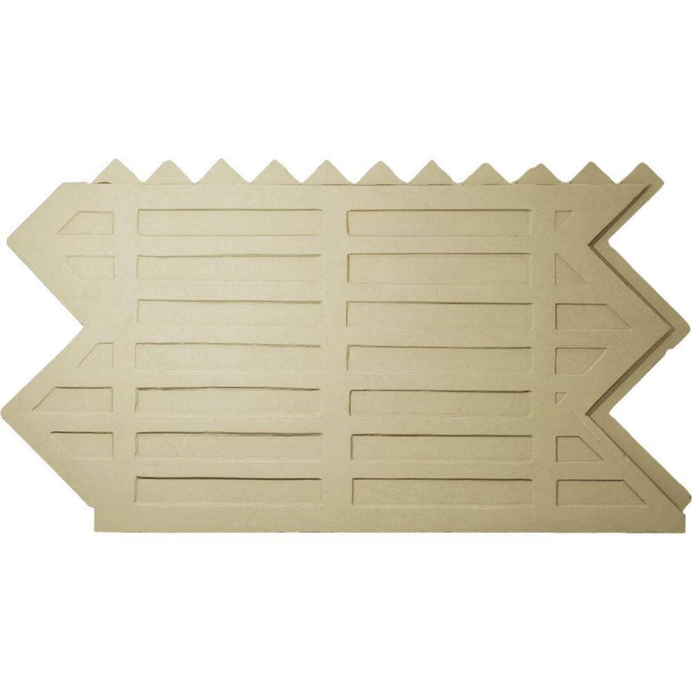 Ekena Millwork EverStone Herringbone Faux Brick Panel, 46 1/2"W x 25 1/4"H x 1"D, Pizzeria Color (2)