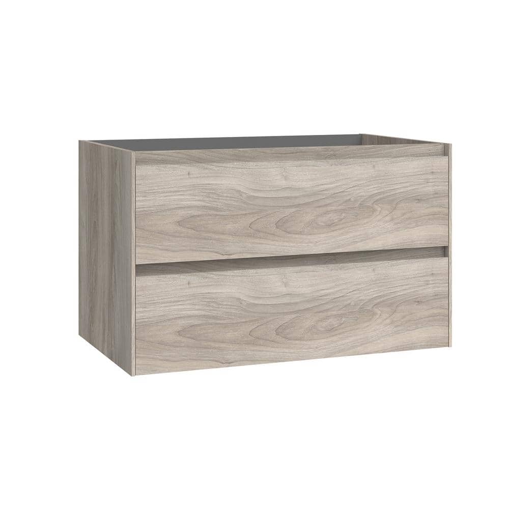 WS Bath Collections Perla 31.0 in. Bath Vanity Cabinet without Top in Grey Pine Assembled