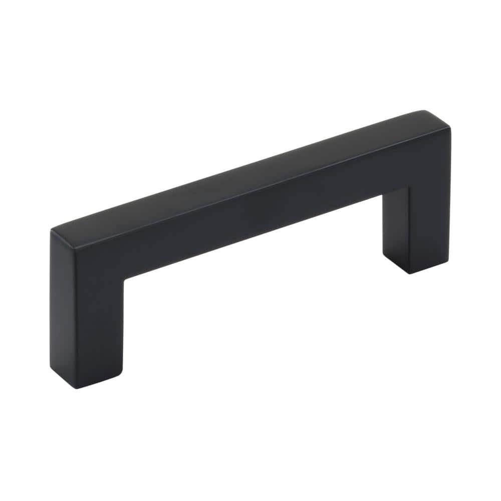 Amerock Monument 3 in. (76mm) Modern Matte Black Bar Cabinet Pull