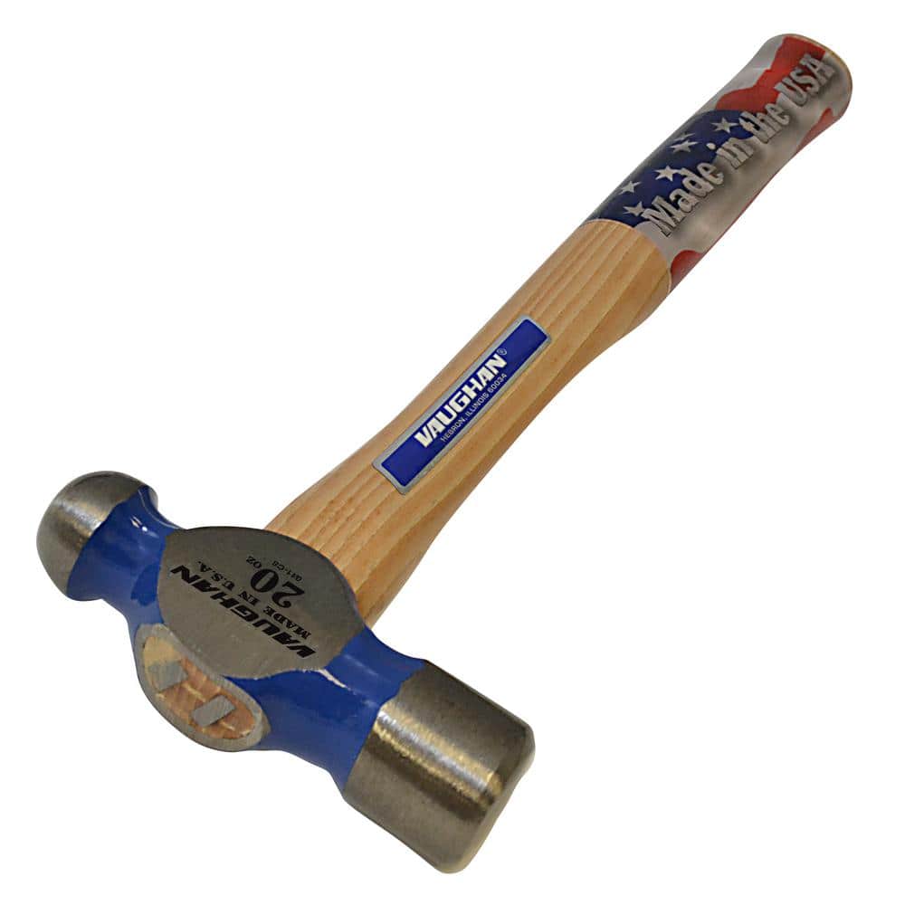 Vaughan 20 oz. Steel Ball Pein Hammer with 14 in. Hardwood Handle (2)