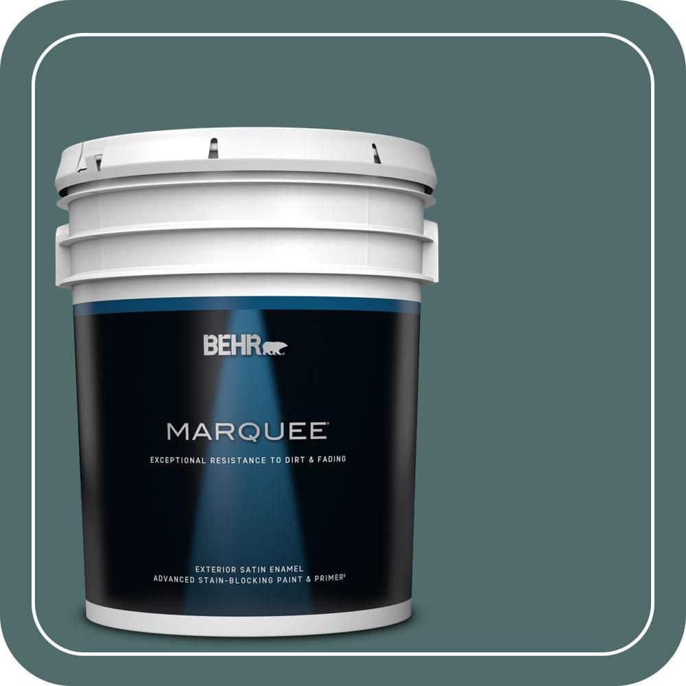 BEHR MARQUEE 5 gal. #PPU12-02 Sequoia Lake Satin Enamel Exterior Paint & Primer