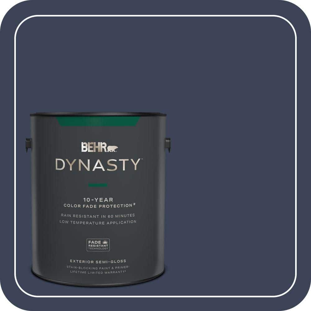BEHR DYNASTY 1 gal. #600F-7 Soulful Music Semi-Gloss Exterior Stain-Blocking Paint & Primer