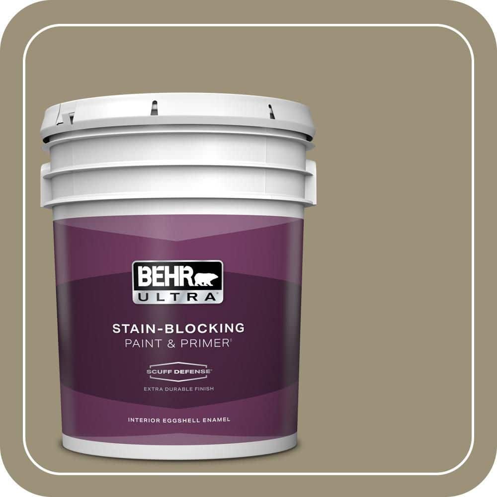BEHR ULTRA 5 gal. #N340-5 Grassy Savannah Extra Durable Eggshell Enamel Interior Paint & Primer