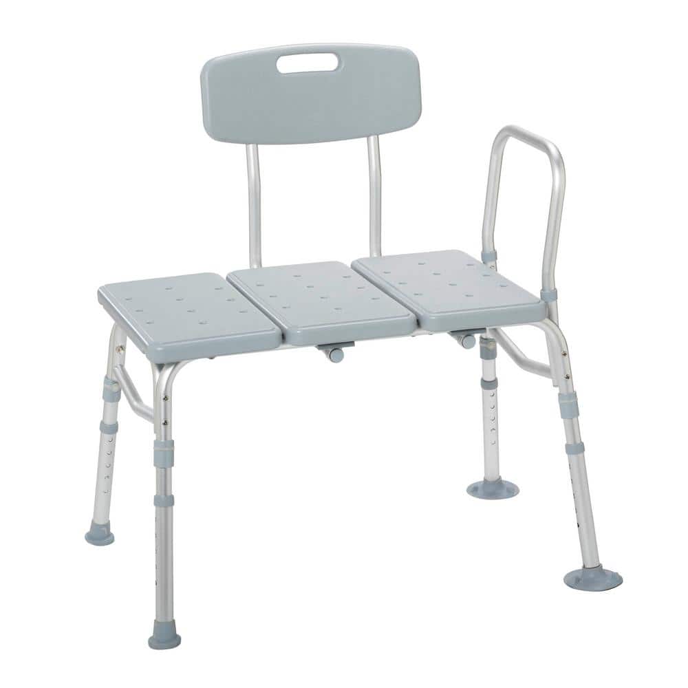Drive Medical 32 in. W x 23 in. D 3-Piece Transfer Shower Seat