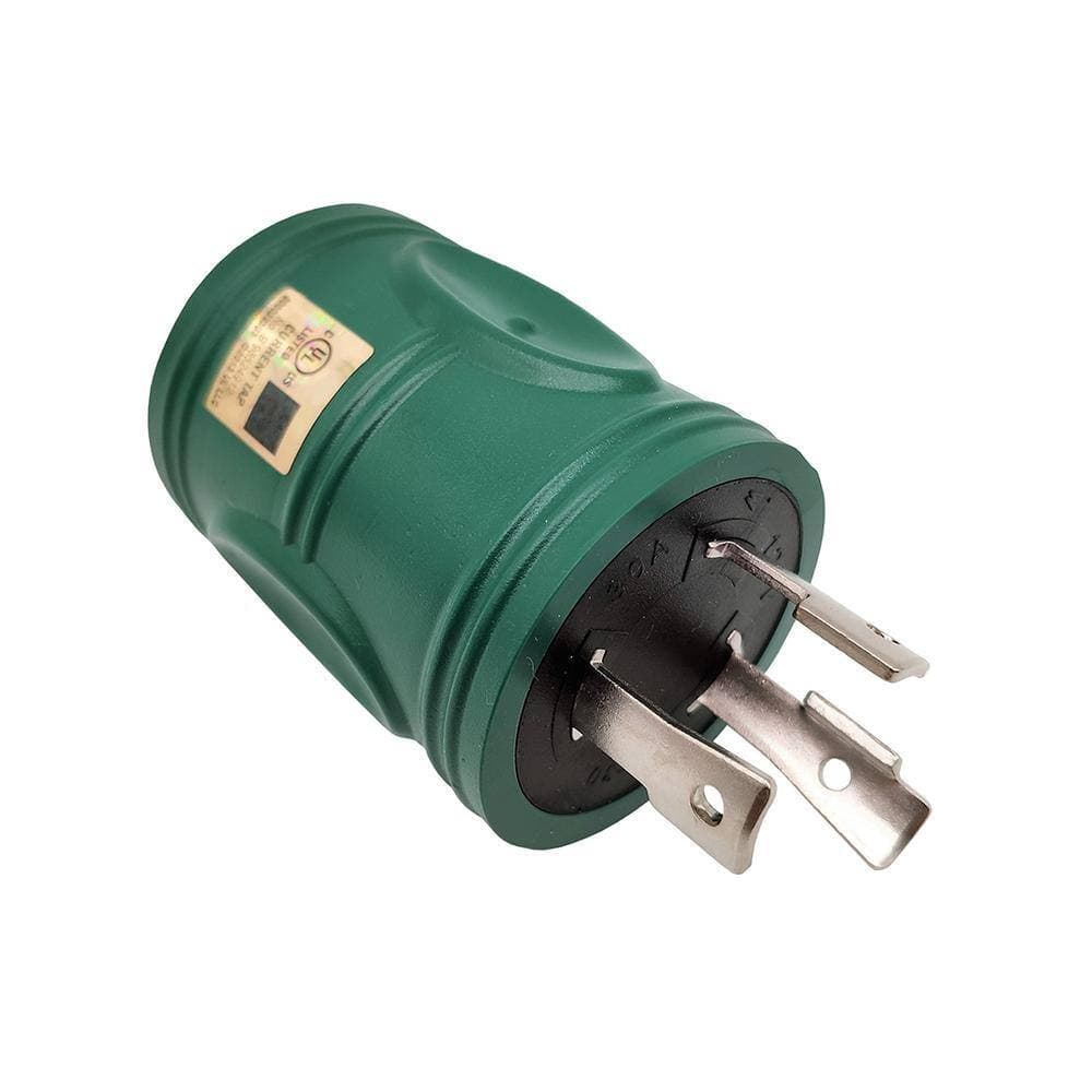 parkworld Generator 30 Amp 3-Pong Locking NEMA L5-30P Plug to RV 30 Amp TT-30R Outlet Splitter Adapter L5-30P to TT-30R