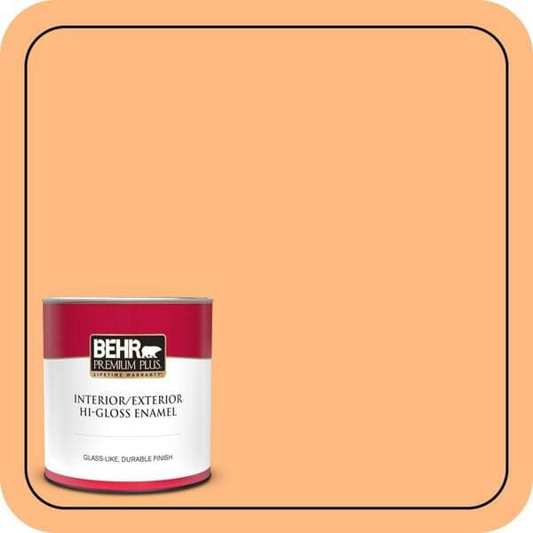 BEHR PREMIUM PLUS #270B-4 Apricot Flower Enamel Low Odor & Primer (3)