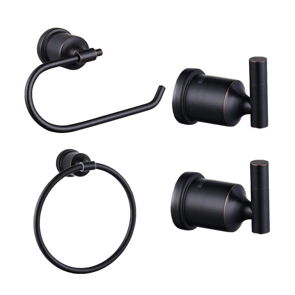 WOWOW Piece Bath Hardware Set with Mounting Hardware Stainless Steel (1)