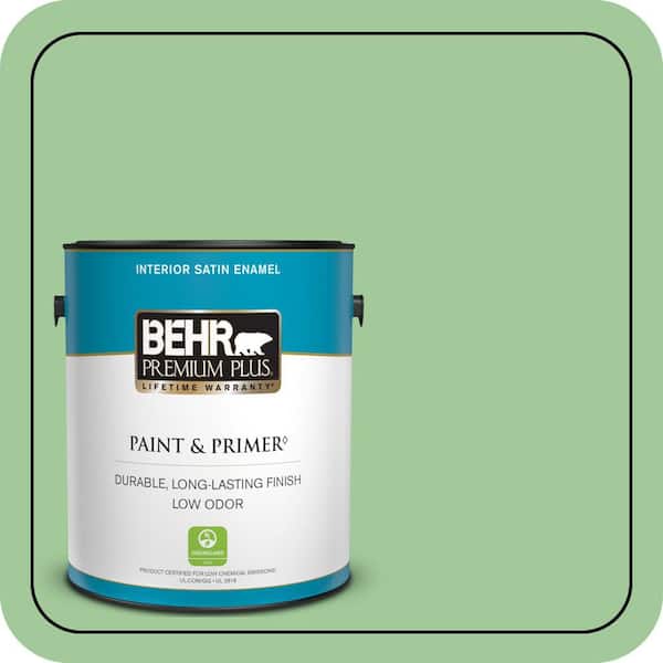 BEHR PREMIUM PLUS #M390-4 Gingko Enamel & Primer Color Sample (3)