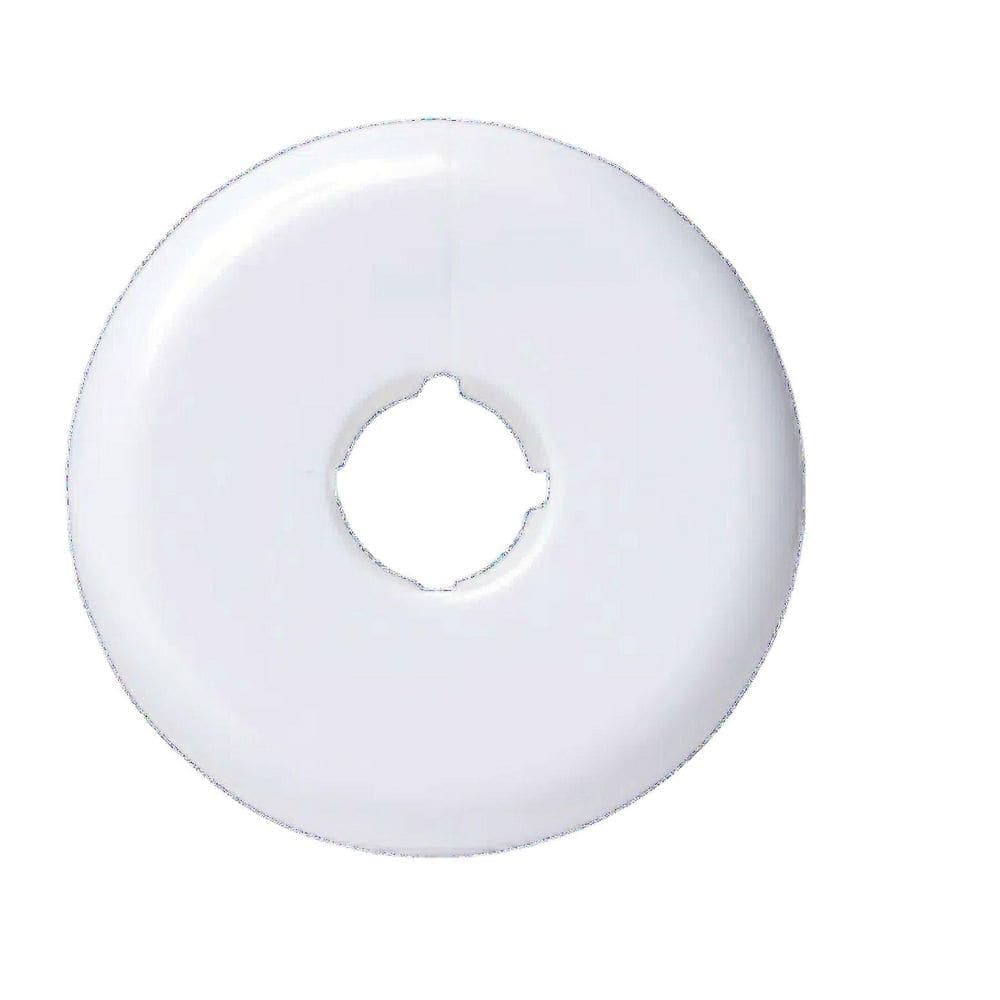 Everbilt 1/2 in. x 2.5 in. NOM CTS Plastic White Floor and Ceiling Plate 20-Pack