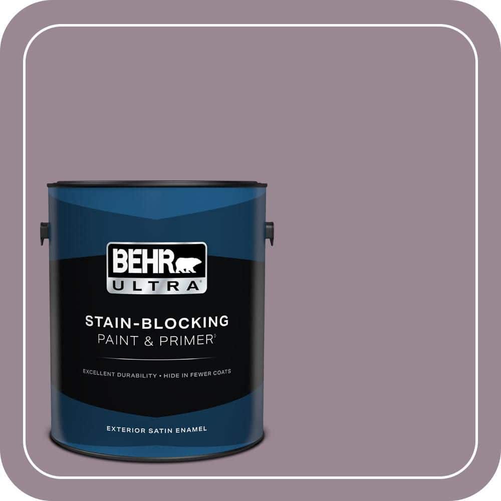 BEHR ULTRA 1 gal. #690F-5 Purple Mauve Satin Enamel Exterior Paint & Primer
