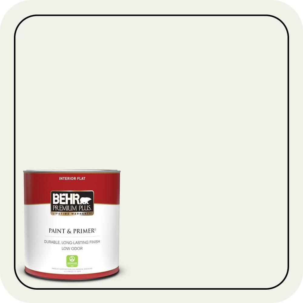 BEHR PREMIUM PLUS #PPU18-07 Falling Snow Enamel Low Odor & Primer (1)