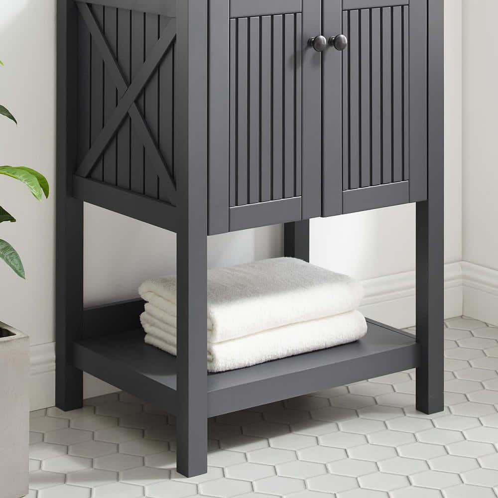 MODWAY Steam Bathroom Vanity Cabinet (Sink Basin Not Included)