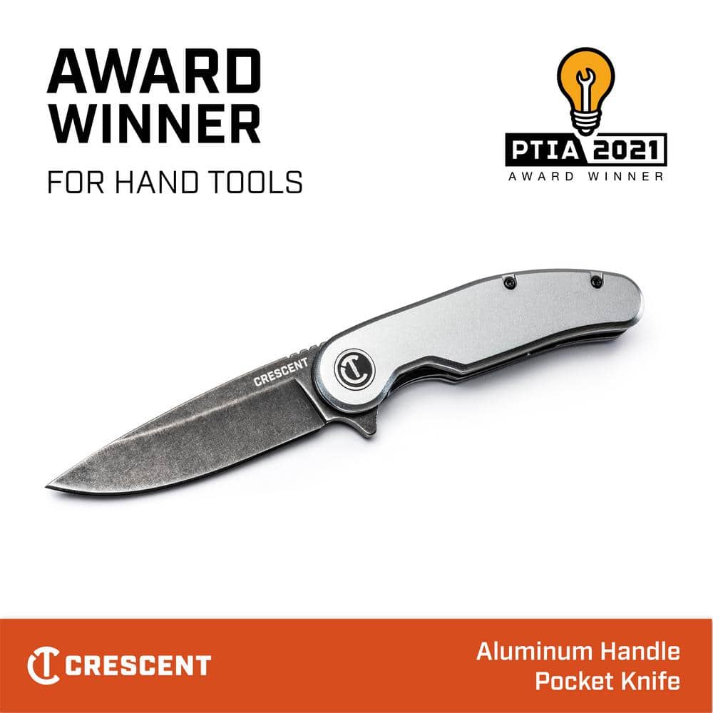 Crescent Tradesman 3.25 in. Aluminum Handle Pocket Knife (2)