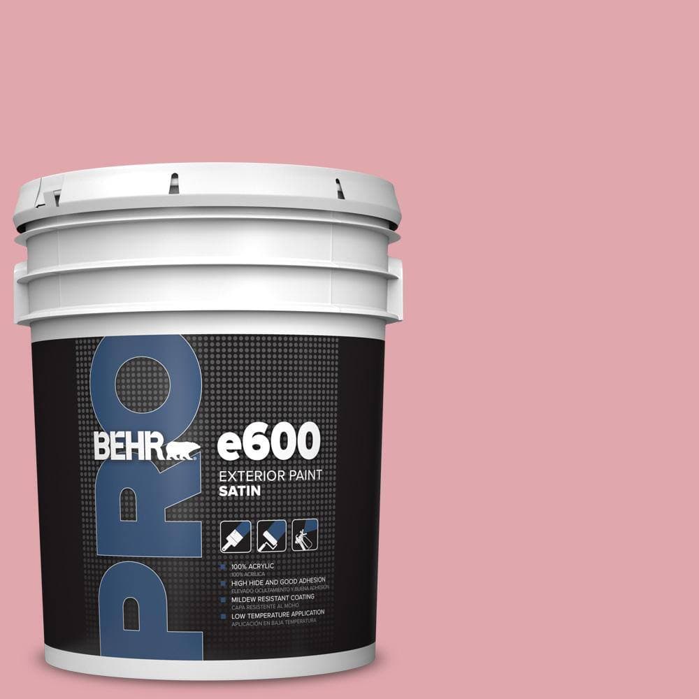 BEHR PRO 5 gal. #M150-3 Apple Blossom Satin Exterior Paint