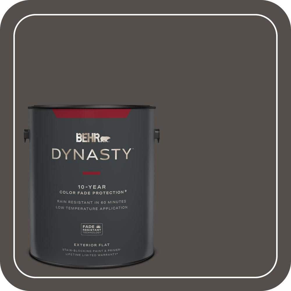 BEHR DYNASTY 1 gal. #PPU24-02 Berry Brown Flat Exterior Stain-Blocking Paint & Primer