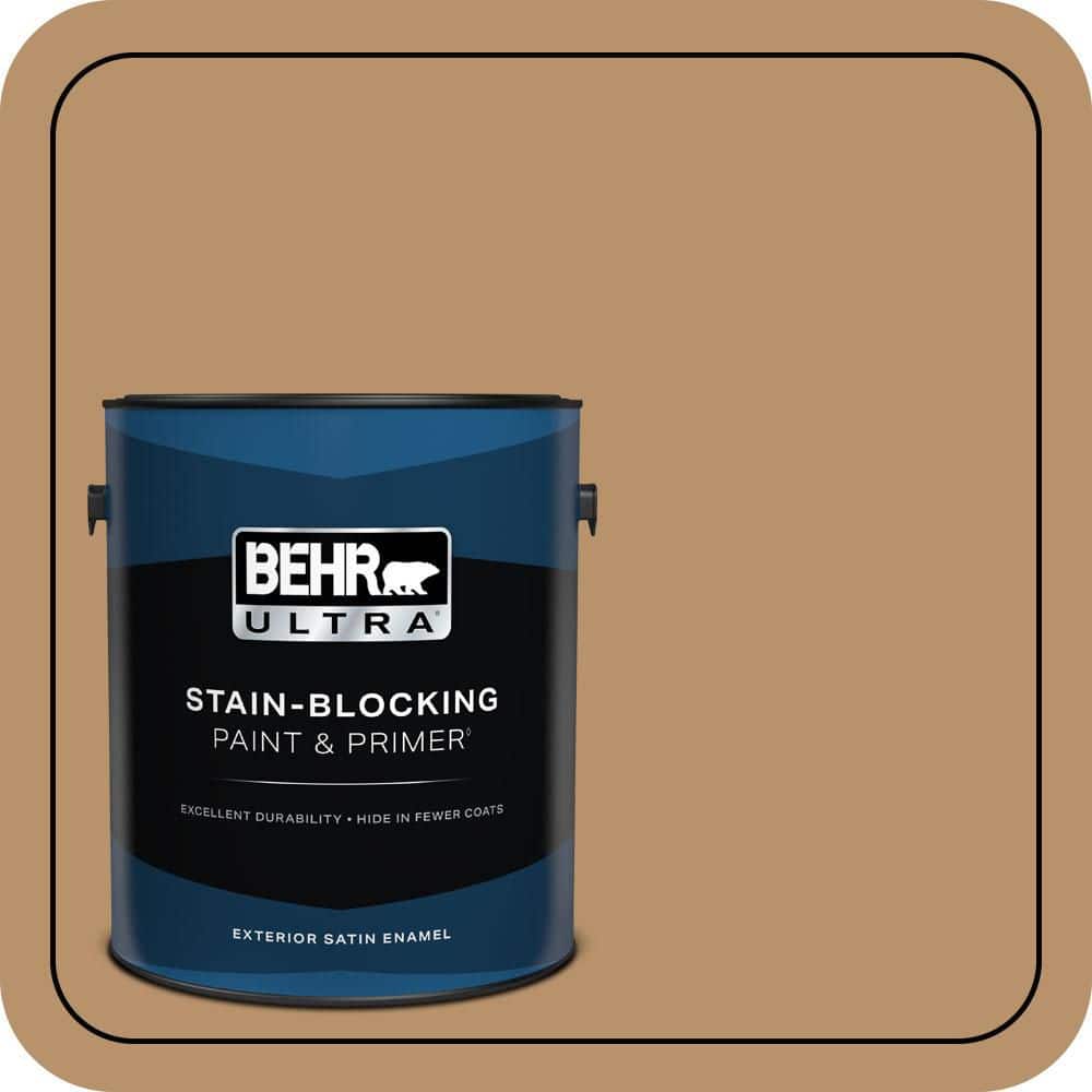 BEHR ULTRA 1 gal. #S280-5 Windswept Leaves Satin Enamel Exterior Paint & Primer