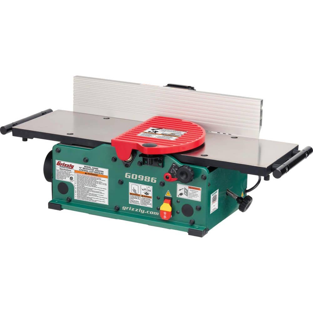 Grizzly Industrial Grizzly G0986-10 in. Benchtop Jointer with Spiral Cutterhead (2)